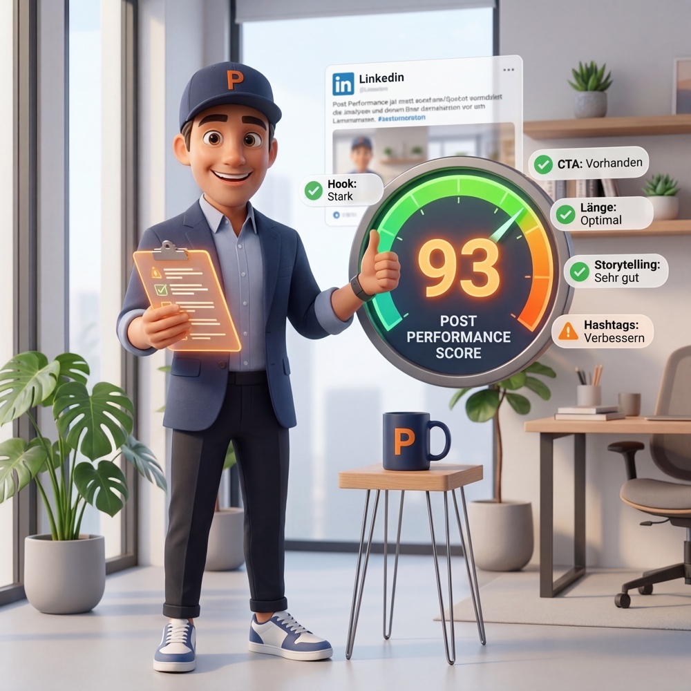 Hook-Score bewertet deinen LinkedIn-Post vor dem Posten